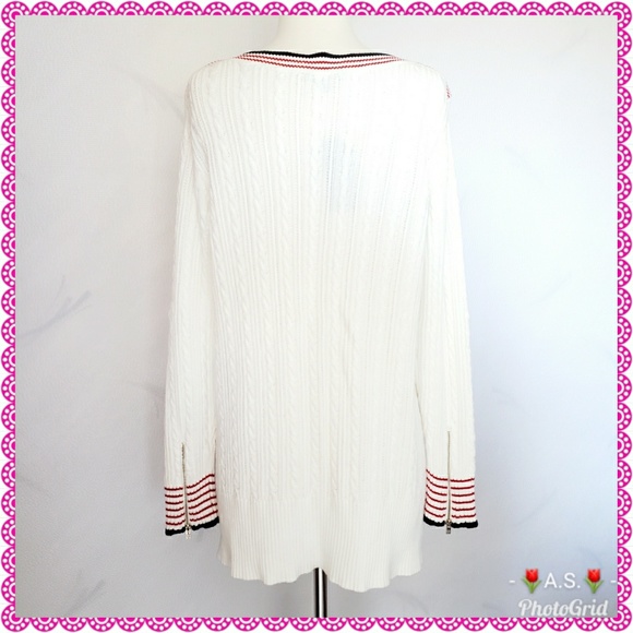 Tommy Hilfiger Sweater Spellout Knit Long Sleeves - Picture 2 of 8
